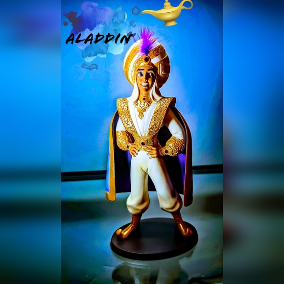 RARE Enesco Disney Showcase Collection Couture de Force Aladdin as Prince Ali - Picture 1 of 6